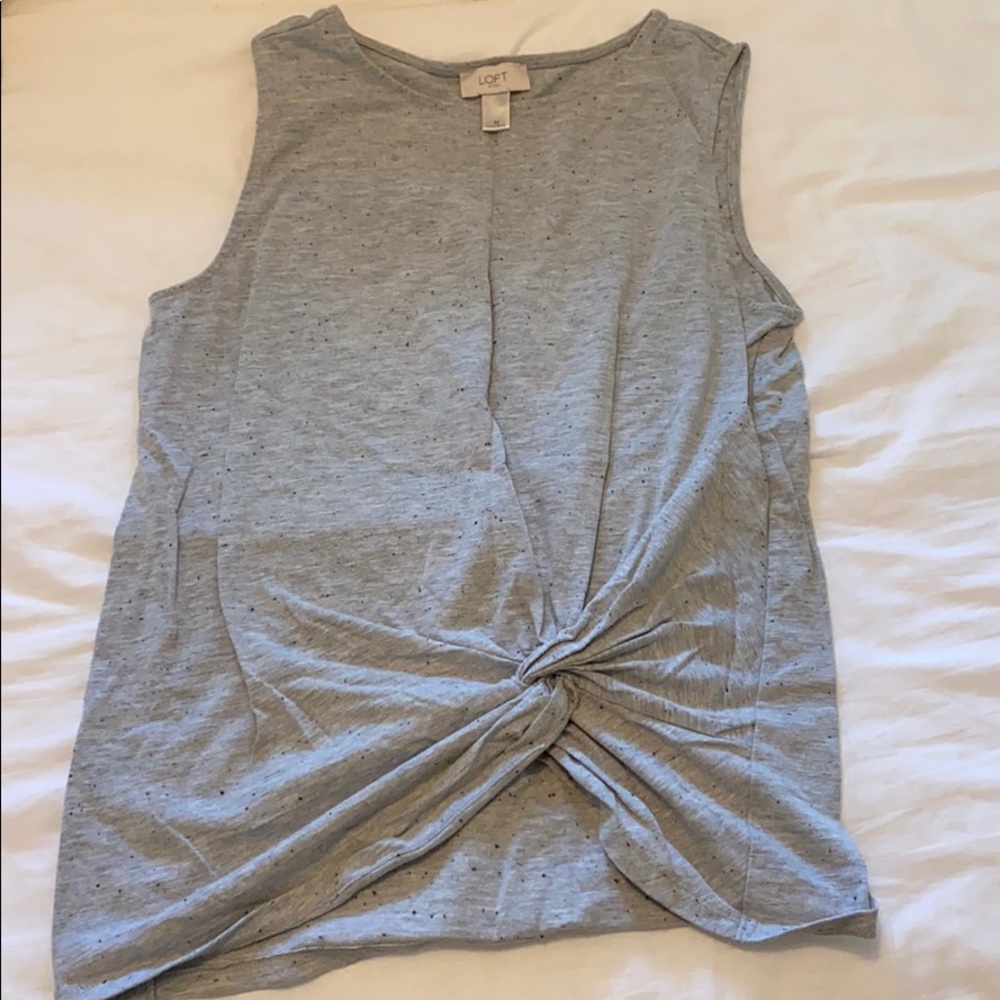 Loft gray knotted tank